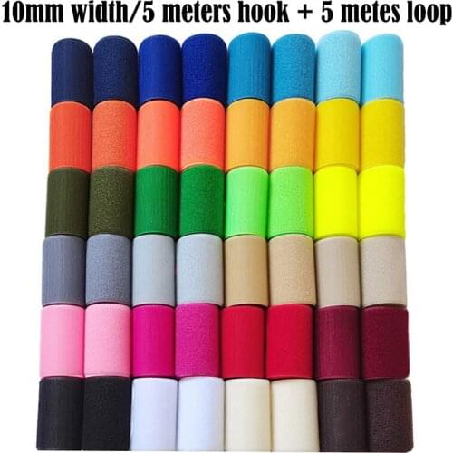 100mm width 5 meters velcros fastener tape no self adhesive sewing magic loop hook sticker strip clothing stick tape multicolour