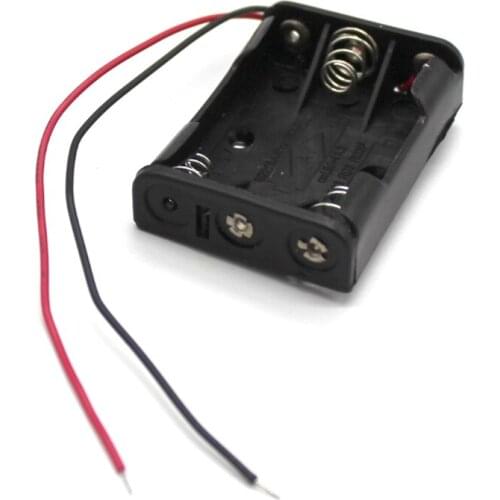 MasterFire 500pcs/lot 3 x AAA Battery Holder Storage Box Case Lead With 3 Slots AAA Size Batteries Storage Box Plastic Case