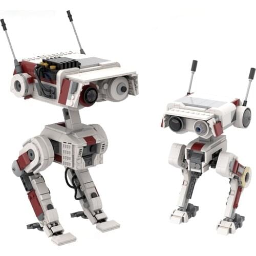 MOC Space Robot Model Fallen Order BD-1 Building Blocks Kit Mechanical Detector Patrol Soldier Bricks DIY Toys For Children Gift
