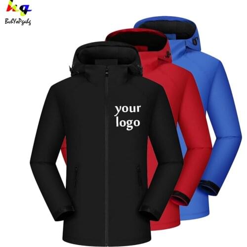 Custom outdoor jacket printing logo picture text team name men and women rock climbing fishing outdoor work jacket
