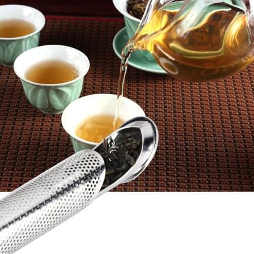 New Tea Strainer Amazing Stainless Steel Pipe Design Tea Infuser Touch Feel Good Holder Tea Spoon Infuser Filter Drinkware Tool