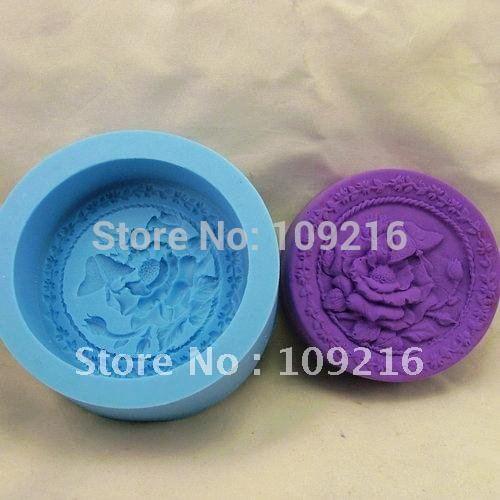 Wholesale!!!1pcs Gather Honey Bees(R0801) Silicone Handmade Soap Mold Crafts DIY Mold