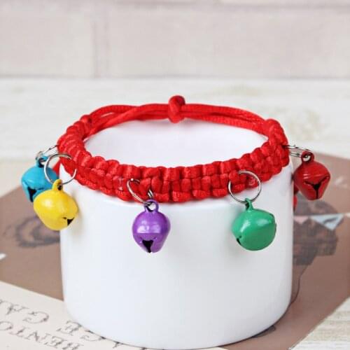 Pet Cat Collar Dog Cat Bell Collars Adjustable Collar for Cats Small Dogs Puppy Neck Strap Cute Kitten Puppy Accessories 515335