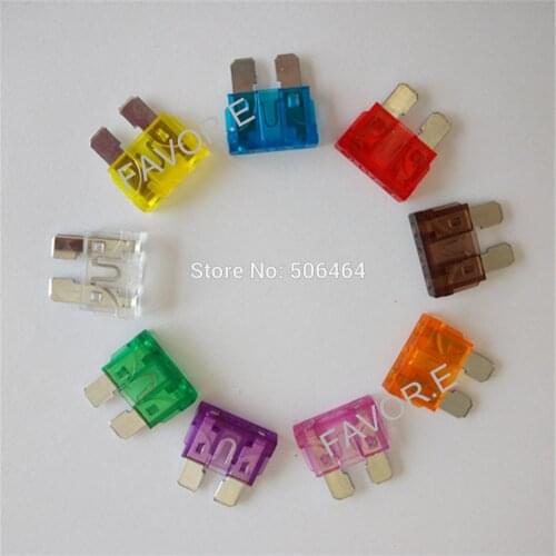 Regular Blade Fuse Automotive Car Truck Boat SUV FUSES Kit APR/ATC/ATO 2A 3A 5A 7.5A 10A 15A 20A 25A 30A 35A+BoX 100Pcs/Lot