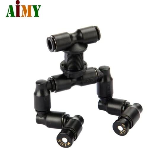 Reptiles Terrarium Nozzle Fogger Mist Sprinkler 360° Adjustable Aquarium Ecological Landscape Rain Forest Pet Cooling System