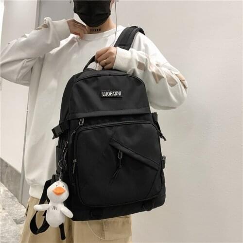 2021 New Korean Style Schoolbag Large Capacity Travel Bag Nylon Waterproof Women Backpacks