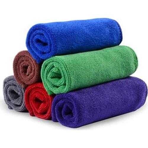 12x Microfibre Cleaning Cloth 40x40cm Microfiber Dish Car Gym Towel Glass