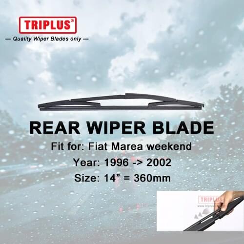 Rear Wiper Blade for Fiat Marea Weekend (1996-2002) 1pc 14" 360mm,Car Rear Windscreen Wipers,for Back Window Windshield Blades