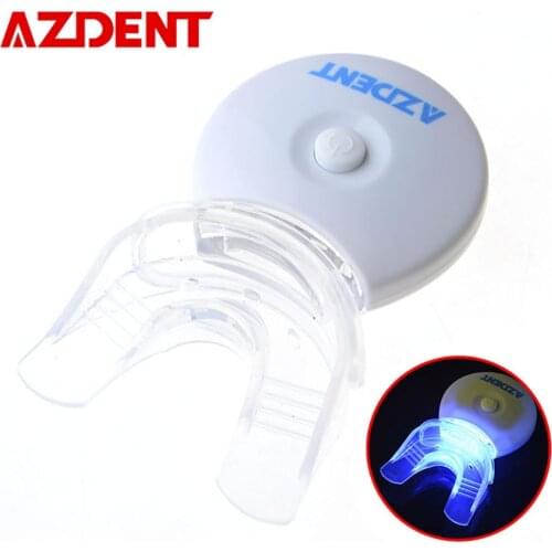 AZDENT mini LED Teeth Whitening Light Lamp System Kit Home Whitener Teeth Whitener Kits Machine Bleaching White Dental Care