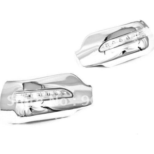 High Quality Chrome Mirror Cover With LED Side Blinker for Mazda 2 / Demio 02-07 free shipping
