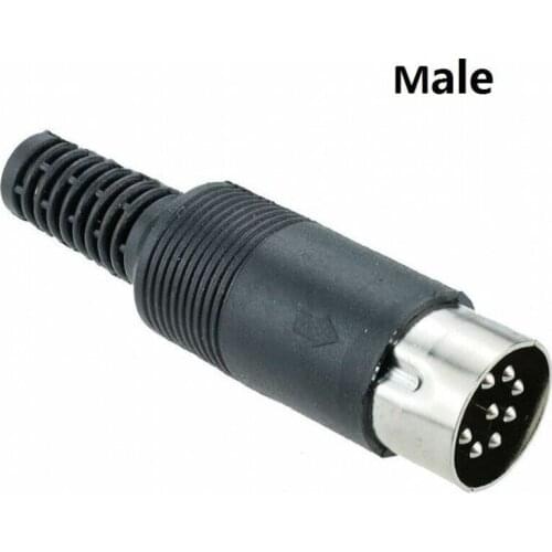1 pcs Mini 3 /4/ 5/ 6/ 7/ 8Pin Male/Female Jack with Black Plastic Handle Plug Terminal Socket DIY Soldering Connector