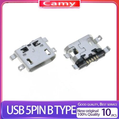 10Pcs Micro USB 5pin B Type Female Connector For Mobile Phone Micro USB Jack Connector 5 pin Charging Socket Sell At A Loss