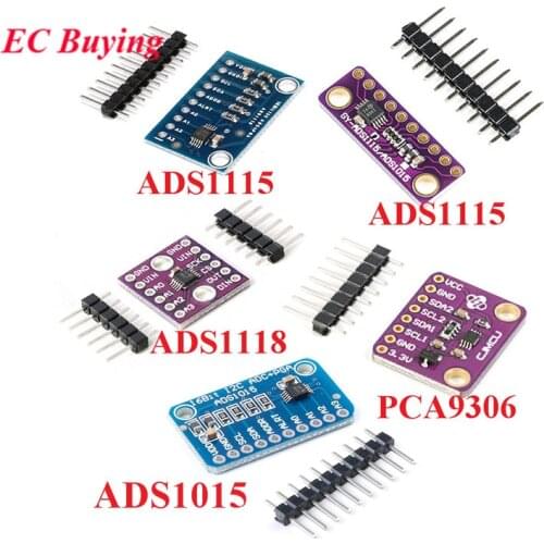 16 Bit I2C IIC ADS1115 ADS1015 ADS1118 Converter Module PCA9306 ADC Board For Arduino RPi Level Translation Amplifier