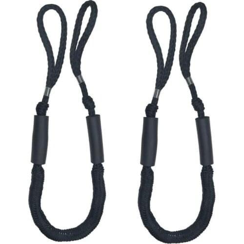 2Ropes/Set Bungee Dock Boat Line Bungee Dock Line Mooring Rope 4.5FT Cord Dockline Boats Kayak Entertainment Sport Accessories