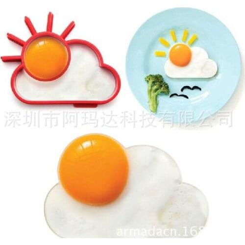 2016 Latest White Cloud And Sun Style Fried Egg Tools Silicone Fried Egg Makers Kitchen Utentisiles