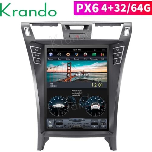 Krando Android 9.0 Car Radio Player 12.1" Vertical Screen Car Multimedia System For Lexus LS460 LS600 Gps Navigation