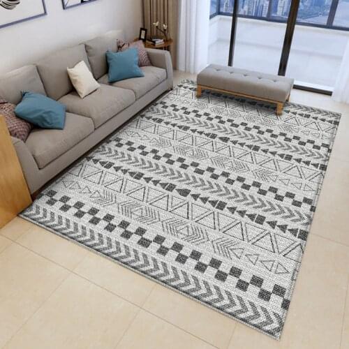 Bohemian Carpet Printed Flannel Area Rug Room Floor 2021 Non-Slip Printed Carpet For Living Room Bedroom Home Decorative Crapet