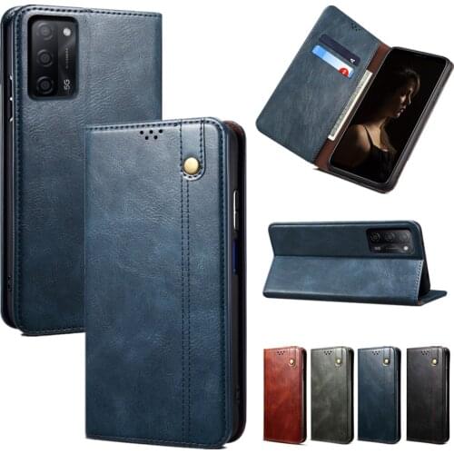 PU Leather Phone Case for OPPO Reno 6 Pro Plus 5A 4 5F A74 4G F19 A54 A94 Find X3 Lite A52 A72 A92 F17 Classic Men Flip Cover