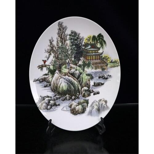 China Porcelain Hand Painting Dish Elaborate Crafts Home Decoration#8