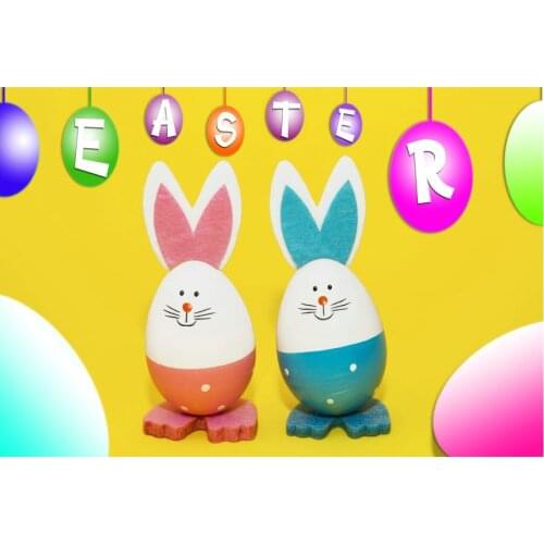 Cute Bunny Easter Day Holiday Photography Background Photo Booth Studio Decor