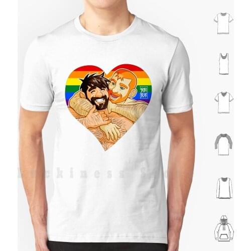 - Adam And Ben Wrestling T Shirt Cotton Men DIY Print Bobobearart Bobobear Bobonisi Bear Bear Art Pride Tom Of Finland