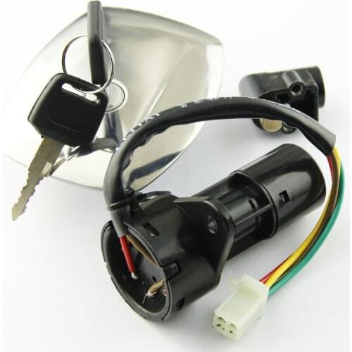 Motorcycle Seat Lock Key Set Fuel Gas Cap Kit Ignition Switch For Suzuki GS125 GS 125 4 Line 1982 1983-2000 High Quality Parts