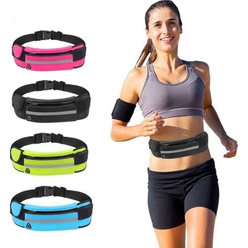 Travel multifunctional Sports pocket mini fanny pack for men women Portable convenient USB waist pack waterproof phone belt bag