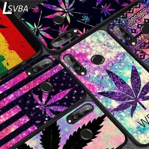 Fashion Kenevir yaprak For Huawei Y9S Y8S Y6S Y9A Y7A Y8P Y7P Y5P Y6P Y7 Y6 Y5 Pro Prime 2020 2019 Black Soft Phone Case