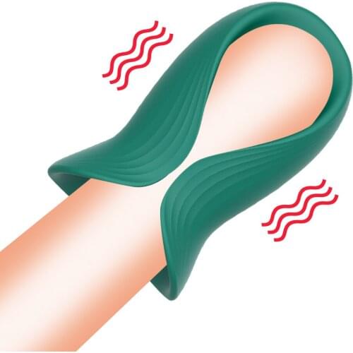 Penis Vibrators Male Masturbation Cup For Men Penis Delay Ejaculation Trainer Blowjob Glans Vibrators Massager Sex Toys For Men