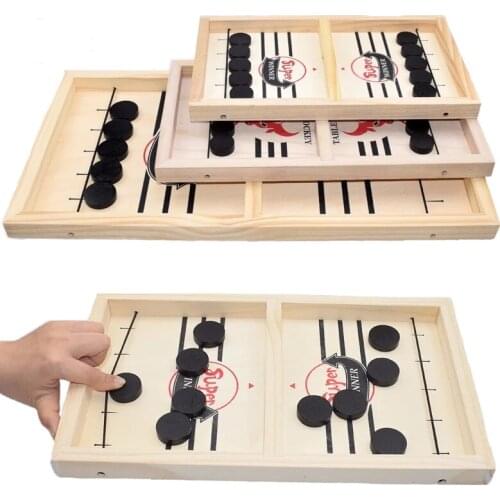 Table Hockey Paced Sling Puck Board Game Fast Sling Puck Winner Party Game Adult Child Family Game Desktop Battle Board Game