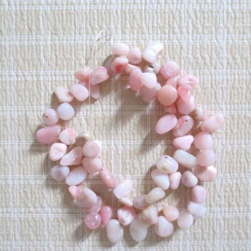 Genuine Pink Opal 8-15mm Nugget BEADS 15"