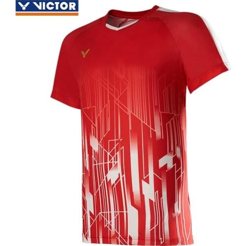 New Badminton Shirts Danish National Team Tournament Apparels Breathable Quick Dry T-shirt Training Sportswear -40