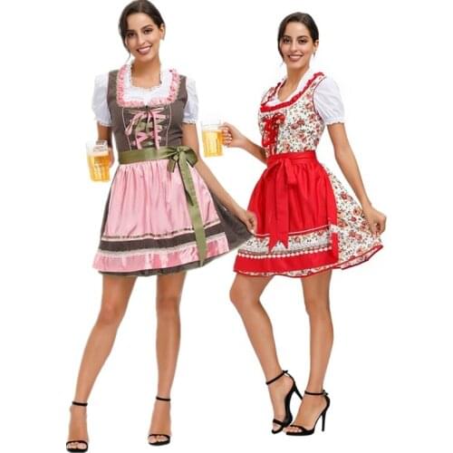 Sexy Traditional Germany Oktoberfest Beer Girl Wench Cosplay Costume Nightclub Waitress Beer Maid Fancy Dress