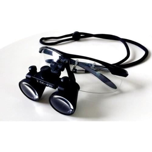 Portable Black Doctor Surgical Medical dental Loupe Optical magnifying Glass