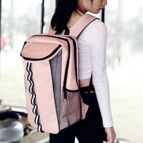 Sport Gym Bag For Women Fitness Bag Pink Waterproof Reflective Backpack Tennis Badminton Bag Softback Travel Bag Sac Sport