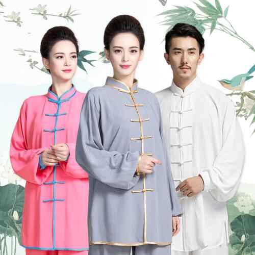 Cotton Tai Chi Uniform Men Adult Martial Arts Wing Chun Suit Women Traditional Wushu Clothing Chinese Kung Fu Exercise Outfit