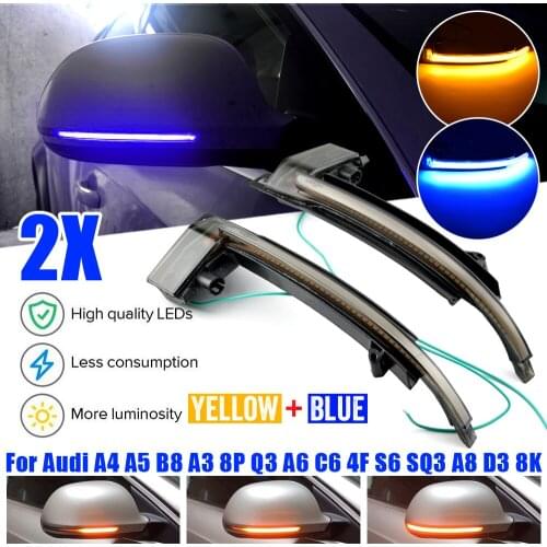 Mirror Indicator Turn Signal Light For Audi A4 A5 B8 B8.5 A3 8P Q3 A6 C6 4F S6 SQ3 A8 D3 8K RS3 RS4 S5 Dynamic Indicator Blinker