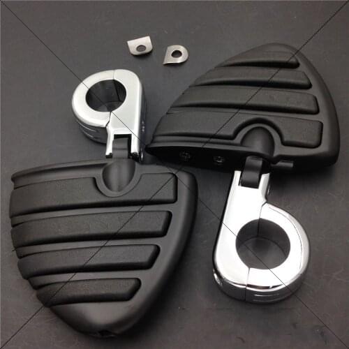 Aftermarket free shipping motorcycle parts Front 1 1/4" Wing Foot pegs Clamps for Yamaha XV1600 XV1700 XV1900 XV750 XV1100