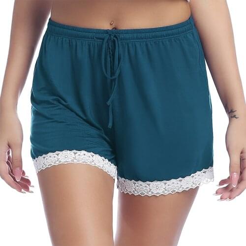 Joyaria Sleep Shorts Women Hot Sale Summer Fresh Shorts Sexy Simple Lace Shorts Soft Pajama Pants Shorts Pyjamas Sleep Bottoms