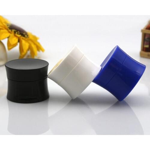 200Pcs/Lot Wholesale 15g White PP Cream Jar Plastic Cosmetic Container Makeup Canister Sample Packaging Vials