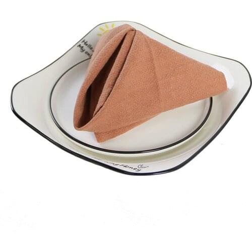 30x45CM Hemp Cotton Blend Fabric Cloth Napkins Plates Japanese Style Reusable Table Mat for Kitchen Dining Wedding Decoration