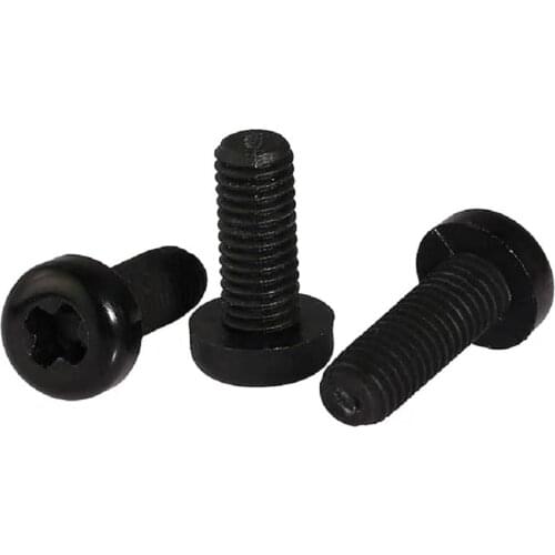 500pcs/lot M2 M2.5 M3 ISO7045 DIN7985 GB818 Nylon Cross Recessed Pan Head Screws Plastic Spacer Phillips Screw