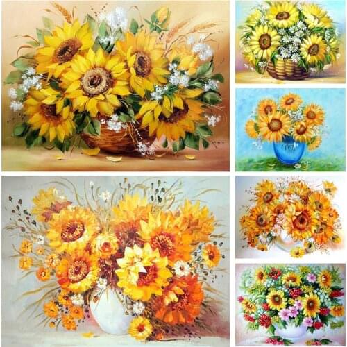 5D Full Round Diamond Painting Flower Vase Home Decor Gift DIY Art Mosaic Pattern Rhinestone Embroidery Cross Stitch Kit