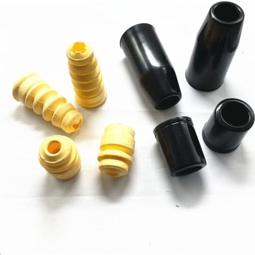 RWSYPL Car Rear Suspension Shock Bump Stop Rubber Buffer & Dust Cover For A6 C5 A4 S4 Passat B5 1998-2005 4B0512131 8D0412131