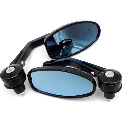 For Vmax 1200 7/8" Universal Motorcycl Handle Bar End Rearview For Suzuki Gsf 250 400 600 Gsr 600 750 Gsx S750 Gsx600f Gsxr 1000