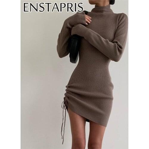 Модные трикотажные платья ENSTAPRIS China At AliExpress