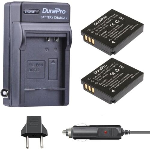 2Pc 1500mAh CGA-S005 S005E S005 BCC12 Battery + Single Charger for Panasonic DMC FX100 FX10 FX50 LX3 LX2 FX9 FX8 FX180 FX12 FX12