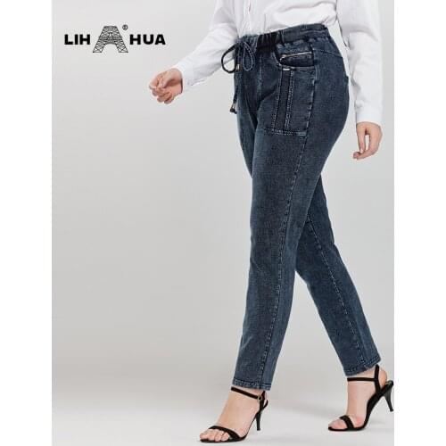 LIH HUA Women's Straight Jeans