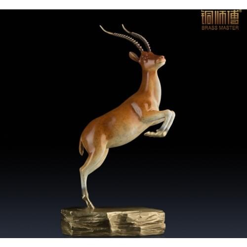 Copper copper ornaments "master" Home Furnishing Crafts Ornament Tibetan antelope copper ornaments ornaments