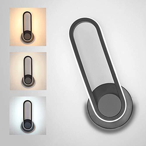 Wall Lamp Lighting Led 12w Wall Lamp 3-color Temperature Wall Lamp Black Matte Aluminum Modern Design Is Suitable For Wal